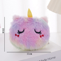 Grosir Gantungan Kunci Unicorn Pelangi 11cm Desain Anime, Dompet Plush Ramah Lingkungan, Lembut, Tahan Lama, Mini, Lucu, Ringan, dan Mengembang