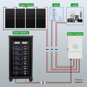 Sistema de Almacenamiento Solar con Batería de Iones de Litio Lifepo4 de 5kw-20kw con Inversor y Controlador MPPT, Venta Directa de Fábrica OEM ODM - Product Image 2