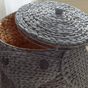 New Design Elephant Shape Natural Handmade Water Hyacinth Storage <b>Basket</b> for Kid Made in Vietnam - Product Image 2