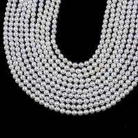 5-6mm couleur blanche naturelle eau douce Akoya goutte forme perles baroques perles brin fabrication de bijoux à bricoler soi-même