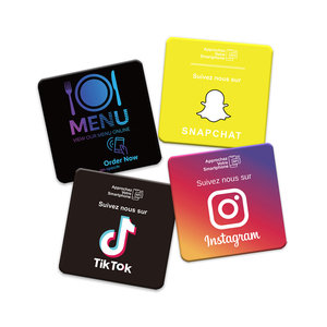Menu numérique personnalisé sans contact, carte de menu intelligente PVC NFC pour restaurants - Product Image 6