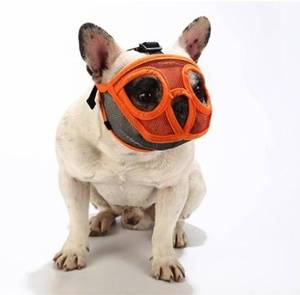 Bozal para Perro Bulldog con Orificios para Nariz y Ojos, Bozal Anti-mordidas y Anti-ladridos - Product Image 1