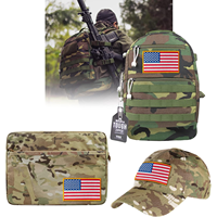 Ensemble de patchs de drapeaux assortis, patchs brodés multi-pays, appliques tactiques à coudre pour uniforme, veste