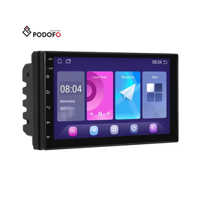 Podofo Android Double Din 7 ''<span class=keywords><strong>Autoradio</strong></span> <span class=keywords><strong>pas</strong></span> <span class=keywords><strong>cher</strong></span> AHD <span class=keywords><strong>GPS</strong></span> WIFI BT DSP FM Ventilateur de refroidissement Intelligent Voix écran partagé Voiture Stéréo OEM - Product Image 1