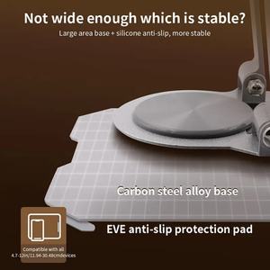 Support de tablette pliable portable simple et élégant, support universel pour téléphone et tablette en métal haut de gamme - Product Image 2