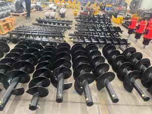 หัวเจาะสำหรับรถขุดขนาดเล็ก 1.5-4 ตัน เส้นผ่านศูนย์กลาง 200 มม. อุปกรณ์ต่อพ่วงรถขุดแบบมีมอเตอร์สำหรับขุดหลุม - Product Image 6