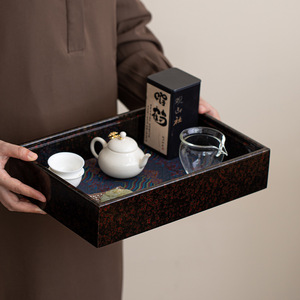 Chinese Style Double Layer Dry Brewing Tray Bamboo Woven Surface Detachable Water Storage <b>Tea</b> Table For Kung Fu <b>Tea</b> <b>Set</b> - Product Image 3