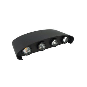 Lampada da Parete LED 8W Luce Calda 3000K Alloggiamento Nero Illuminazione Doppia Su-Giù IP65 Impermeabile Luci da Esterno SKU-218619 - Product Image 2