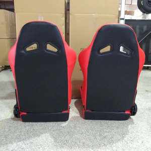 Sedile Sportivo da Corsa in PVC a Binario Singolo per Modifica Auto, Rosso, per Vendita all'Ingrosso - Product Image 5