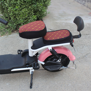 Funda de asiento de cuero con forma de diamante para scooters eléctricos, resistente al agua, protección solar para todas las estaciones - Product Image 3