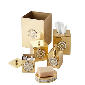 Juego de Accesorios de Baño de Latón Comercial para Hoteles, Restaurantes, Resorts y Negocios Profesionales de Hostelería - Product Image 1