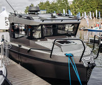 Model baru aluminium memancing perahu 6m aluminium perahu kabin perahu memancing