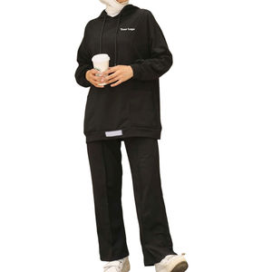 Nouvelle conception, broderie, style sportif, abaya traditionnelle pour femmes musulmanes, robe longue, survêtement à capuche, vêtements de sport islamiques - Product Image 1