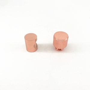 China Handle Kitchen and Wardrobe Cabinet <strong>Drawer</strong> <strong>Rose</strong> <strong>Gold</strong> Round <strong>Knob</strong> 21-05-15-A - Product Image 2