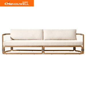 Chaise longue en bois de teck haut de gamme canapé en teck extérieur Patio salon Villa jardin <span class=keywords><strong>terrasse</strong></span> - Product Image 2