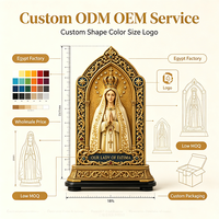 Chapiteau de Fatima en résine personnalisé, impression UV 3D, Notre-Dame Vierge Marie, arche gothique, articles religieux catholiques, cadeau, vente en gros, OEM