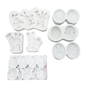 Rabbit And Carrot Silicone Fondant Mold 3 Pieces For Cake Decorating Easter DIY - Product Image 5
