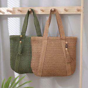 Bolso de Mano Personalizado de Alta Calidad para Mujer, Bolso de Playa de Rafia Tejida, Bolso de Viaje de Verano - Product Image 2
