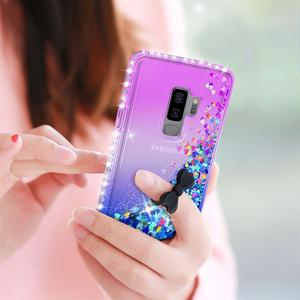 Qianleyi — housse scintillante pour <span class=keywords><strong>samsung</strong></span> <span class=keywords><strong>S9</strong></span> <span class=keywords><strong>plus</strong></span>, lot de 2, pochettes pour téléphone portable et housse arrière avec verre trempé - Product Image 6