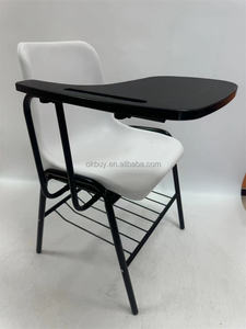 เก้าอี้ฝึกอบรมพร้อมแผ่นเขียนแบบติดตั้งและชั้นวางหนังสือสำหรับใช้ในโรงเรียน - Product Image 5