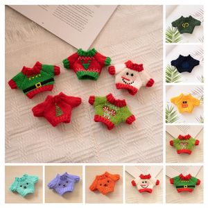 Ensemble de vêtements pour poupée miniature de 17 cm, pull de Noël fait main, motif bonbons, accessoires pour tenue de poupée - Product Image 2