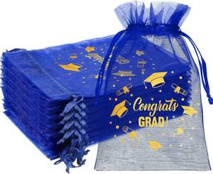 Sacs cadeaux pour bijoux de mariage, sacs en maille à cordon pour bébé, petits sacs d'emballage pour bonbons - Product Image 5