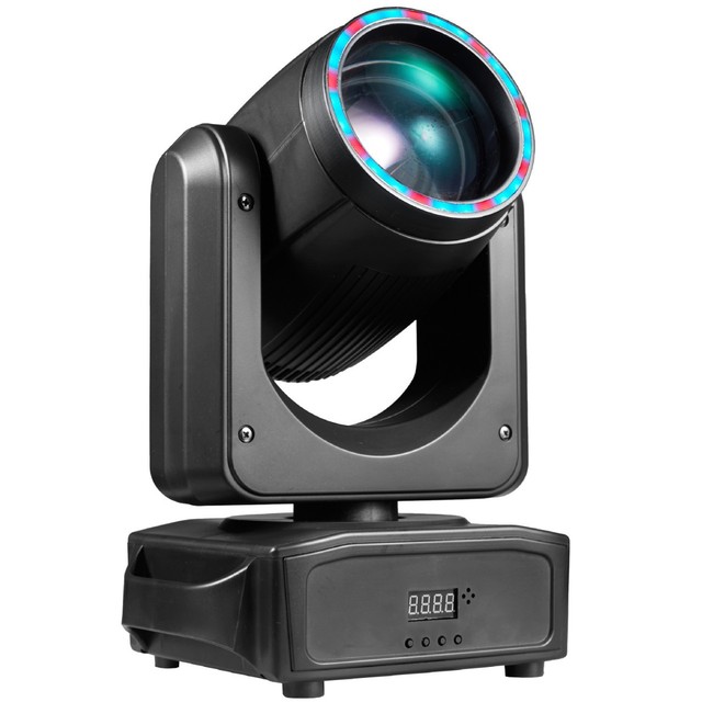 150W Mini Robotic LED Stage Light Beam Chrome Body for Moving Head Beam Spot DMX512 Control for Party Disco