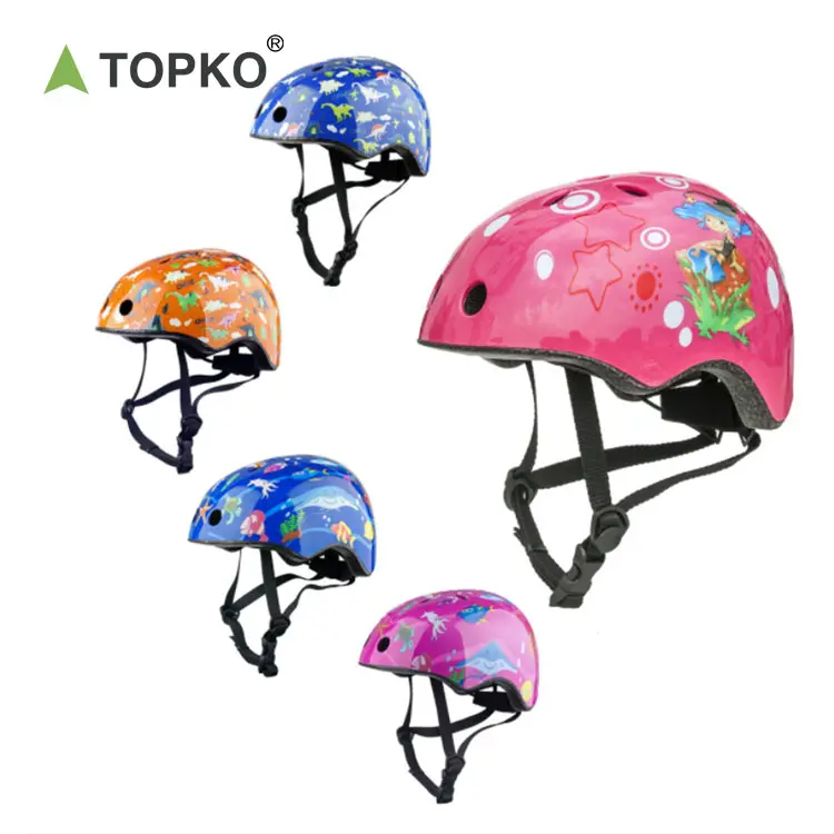 TOPKO wholesale beautiful appearance helmet cycling oem kids bike helmet