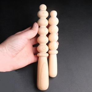 Sonajeros de madera de melocotón para bebés, juguete musical de 20x2,5 cm para 0 a 24 meses, palo para salpicar unisex - Product Image 4