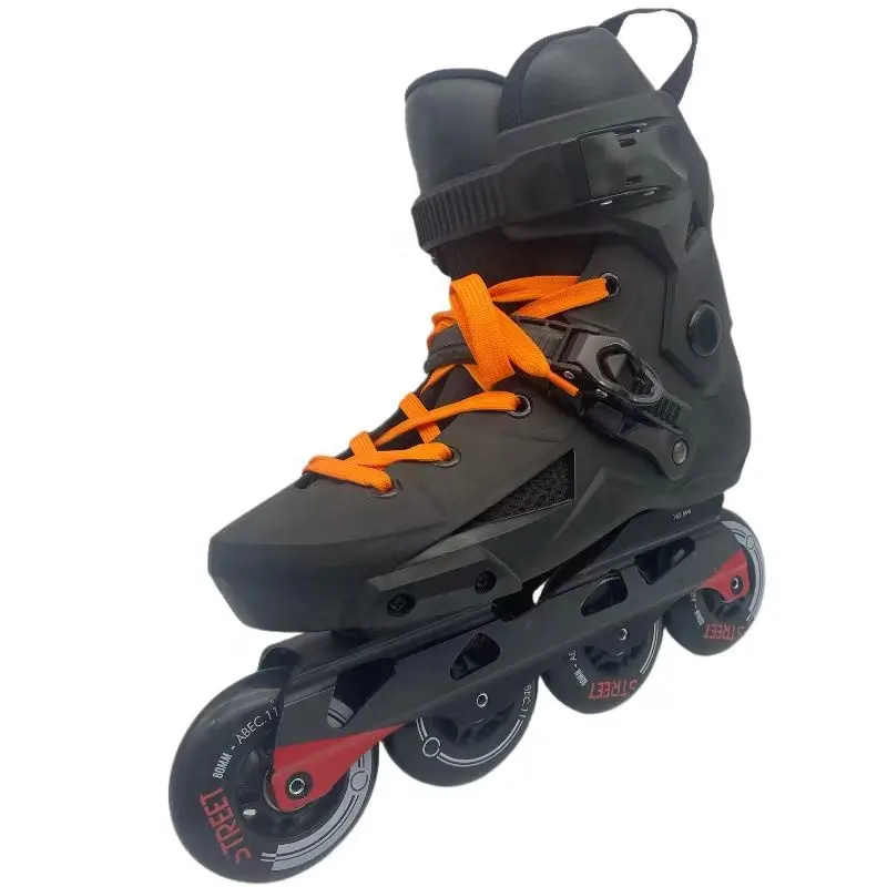 Wholesale Professional Slalom Freestyle Flash Inline Roller Skates Fancy Flat Shoes For Adult