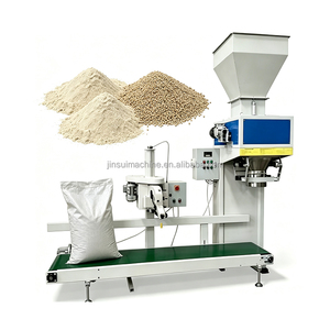 Machine d'emballage et de pesage de granulés de 25 kg pour aliments du bétail, avec balance de couture - Product Image 1