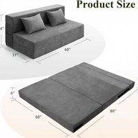 Sofá Cama Moderno Comprimido al Vacío, Sofá Plegable, Sofá Convertible para Apartamento, Hotel, Habitación de Huéspedes OEM ODM