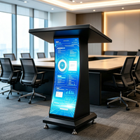 Écran LED de podium intérieur/extérieur, pupitre numérique P2.5 autoportant, affichage couleur 4K, en aluminium moulé, pour salle de conférence et discours