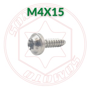 SOMOTO Taiwan SUS304 Stainless Steel Motorcycle Fairing Screws M4 Self-Tapping Bolts UFO Head PVD Burnt Titanium <b>Fasteners</b> - Product Image 5