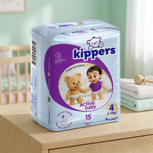 Pañales Desechables Suaves Kippers para Bebé, Talla 4, con Protección Antifugas, Transpirables, de Alta Absorbencia, Tela No Tejida, Paquete Diario de 15 Unidades - Product Image 2