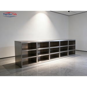 Scarpiera Moderna in Acciaio Inossidabile per Soggiorno, Camera da Letto, Appartamento, Ingresso - Elegante Contenitore Portaoggetti - Product Image 2