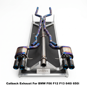 ชุดท่อไอเสีย Vortex Factory-Direct Burnished-Ti สำหรับ BMW F06 F12 F13 640i 650i Convertible Luxury-Tuning - Product Image 1