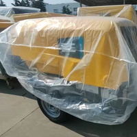 Kompresor Udara Mobile Sekrup dengan Mesin Diesel Pompa 22kw 15kw Efisiensi Tinggi Industri