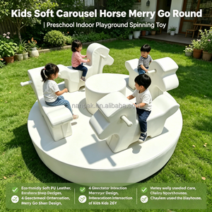 Manège de jeu sensoriel rotatif pour enfants avec poignées, équipement de terrain de jeu intérieur pour événements - Product Image 3