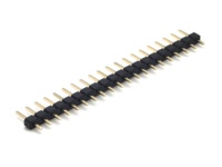 Connecteur à broches en laiton pas de 3,0 mm, boîtier en nylon, simple rangée, droit, SQ0,64 mm H2,0 mm 1*20P PCB