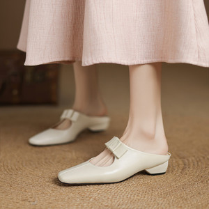 Sandalias de Plataforma con Punta Cuadrada, Modelo 2026, Impermeables, Transparentes, con Estampado de Leopardo, de Tacón Bajo y Plataforma Gruesa, Estilo Slip-on - Product Image 5