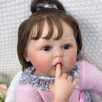 Nuevo Muñeco Bebé Reborn de Vinilo Suave de 60 CM, Muñeca Realista de Simulación, Juguete de Compañía para Niñas