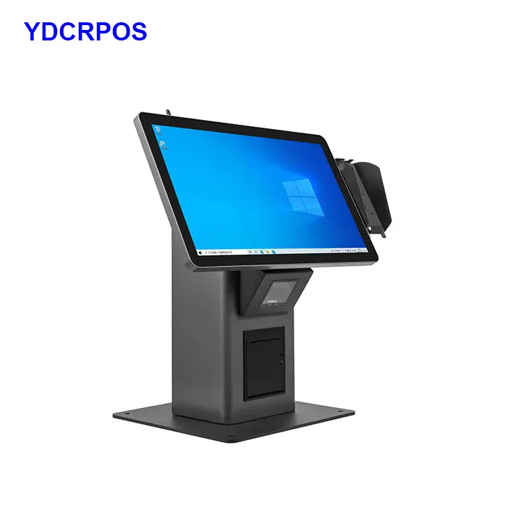 Custom Oem Odm Cashless Betaling 21.5 Inch Kaartverkoopautomaat Digitale Kassa Zelfbestellende Touch Pos Kiosk