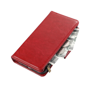 Cho iPhone 17 16 15 14 13 12 11 Pro Max Cộng Với Không Khí Ví PU Da Lật Bìa Dây Đeo Cổ Tay Dây Kéo 9 Khe Cắm Thẻ Sang Trọng Trường Hợp Điện Thoại - Product Image 6