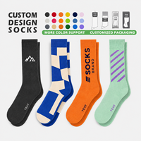 Chaussettes personnalisées OEM à marque privée, emballage de vente au détail disponible, pour les boutiques de commerce électronique – Offre Spéciale