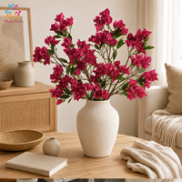 45 Têtes de Fleurs Artificielles de Bougainvillier Imprimées en 3D, Fleurs Artificielles Colorées pour la Décoration Intérieure et Extérieure de la Maison
