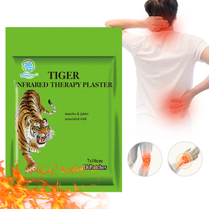 Autocollant <span class=keywords><strong>chauffant</strong></span> authentique Green Tiger Brand Chili Plaster pour le soulagement des douleurs au cou et aux épaules, OEM - Product Image 1