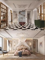 Conception architecturale personnalisée Melinco pour villas de luxe, panneaux muraux, design d'intérieur pour hôtels, construction, immobilier