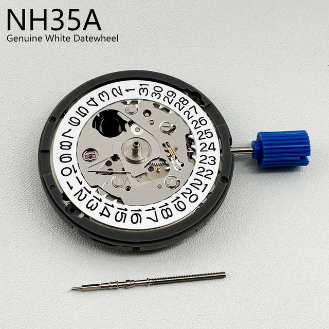 Hot Selling Japan Original NH35 Mechanical Automatic High Accuracy 24 Jewels Black White Watch Movement NH35A Replacement Parts
