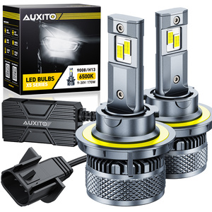 X5 AUXITO H13 6500K <b>Headlight</b> Bulbs white 7200lm 80W 66W 1:1 <b>LED</b> <b>Headlight</b> Bulbs - Product Image 1